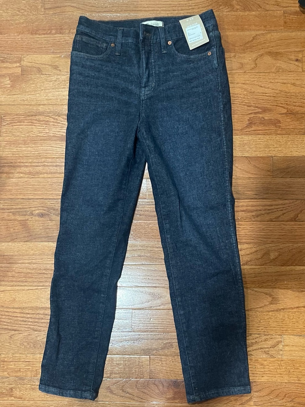 Madewell Women's Dark Indigo Straight-Leg Jeans